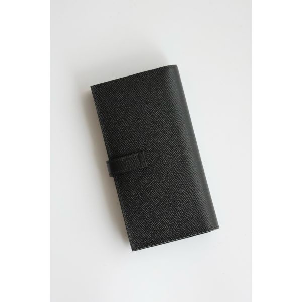 HERM Bearn Long Handmade Wallet in All Black
