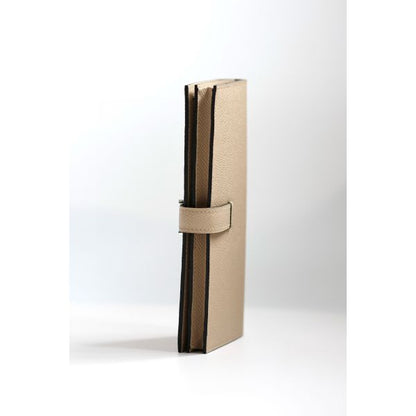 HERM Bearn Long Handmade Wallet in Trench Epsom Calfskin