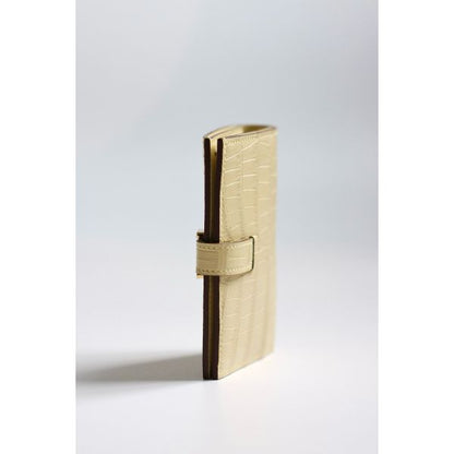 HERM Bearn Compact Wallet in Vanille Matte Alligator Leather