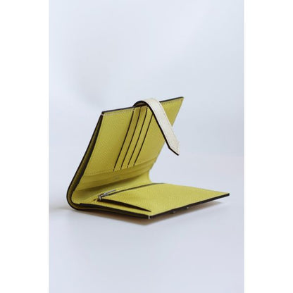 HERM Bearn Compact Verso Handmade Wallet in Nata Epsom Calfskin