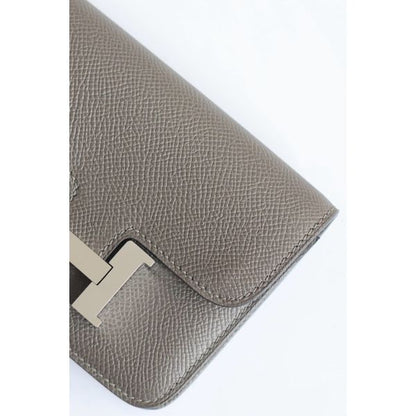 HERM Constance Slim Wallet in Etain Epsom Calfskin
