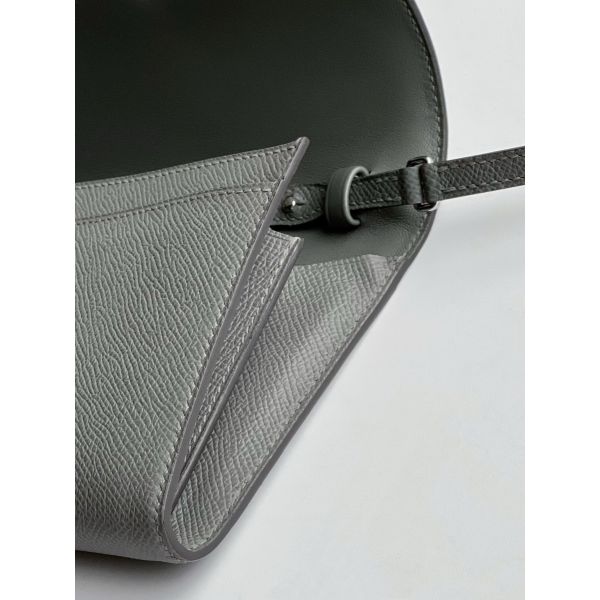 HERM Constance To Go Wallet in Gris Meyer Epsom Calfskin
