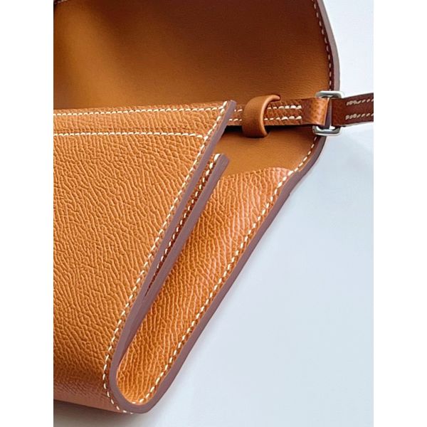 HERM Constance To Go Wallet in Gold Epsom Calfskin