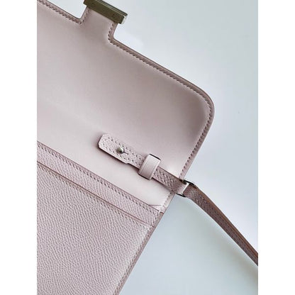 HERM Constance To Go Wallet in Mauve Pale Epsom Calfskin