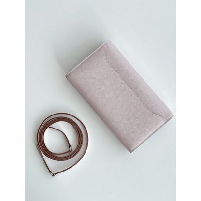 HERM Constance To Go Wallet in Mauve Pale Epsom Calfskin