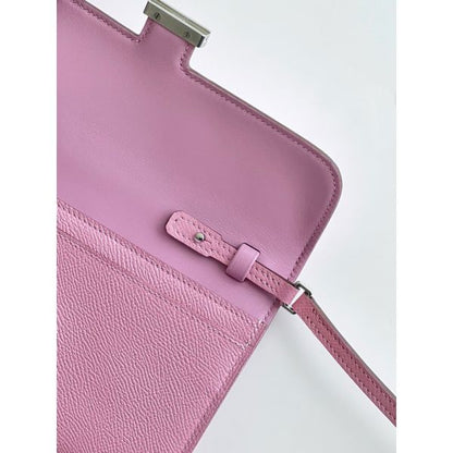 HERM Constance To Go Wallet in Mauve Sylvestre Epsom Calfskin