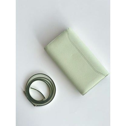 HERM Constance To Go Wallet in Vert Fizz Epsom Calfskin