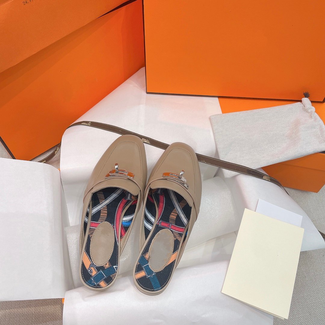 OZ Mule Brown Calfskin