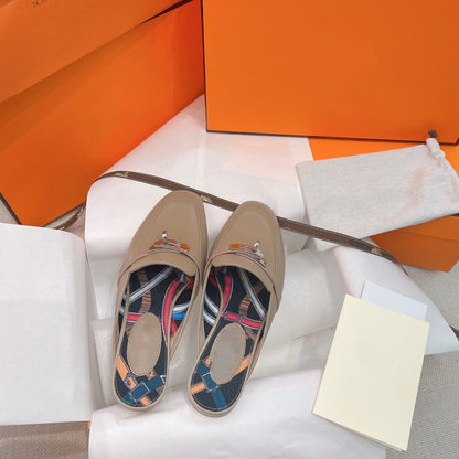 OZ Mule Brown Calfskin