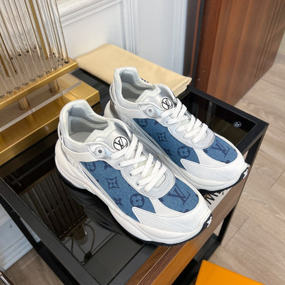 LV RUN 55 SNEAKER BLUE GRAY