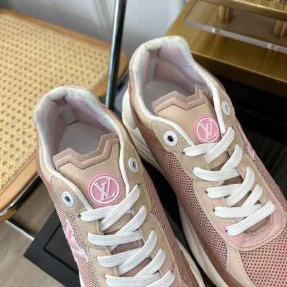 LV RUN 55 SNEAKER PINK BROWN