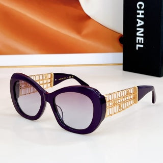 CAT EYE SUNGLASSES CH9170 IN ACETATE GOLD METAL