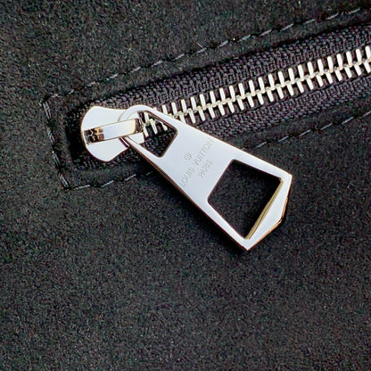 CARRYALL CARGO VIBE BB 26 IN BLACK LAMBSKIN BORWN MONOGRAM TAG