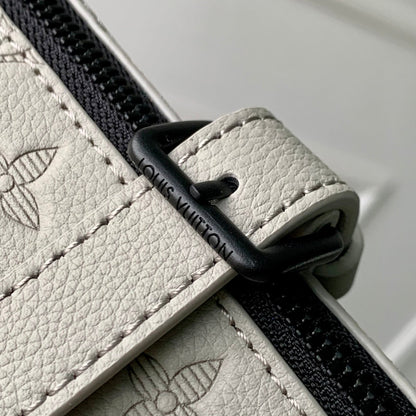 PULSE WEARABLE WALLET 22.5 IN SAND MONOGRAM SHADOW EMBOSSED CALFSKIN