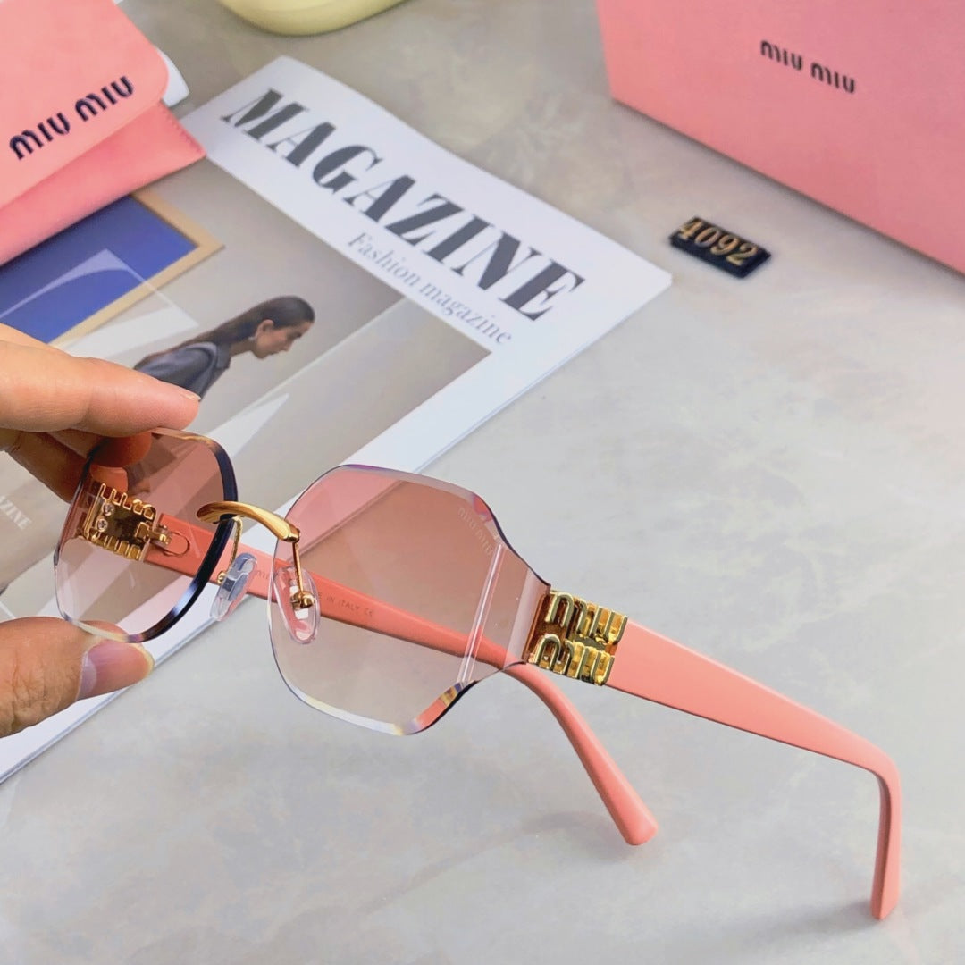 LOGO SQUARE SUNGLASSES 499930 IN METAL