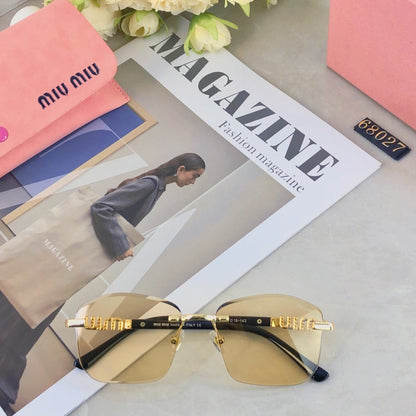 RUNWAY SQUARE SUNGLASSES 503005 IN METAL