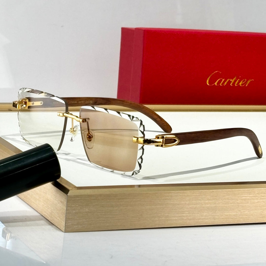 C DE PHOTOCHROMIC LENSES RECTANGULAR FRAME SUNGLASSES 556093 IN METAL