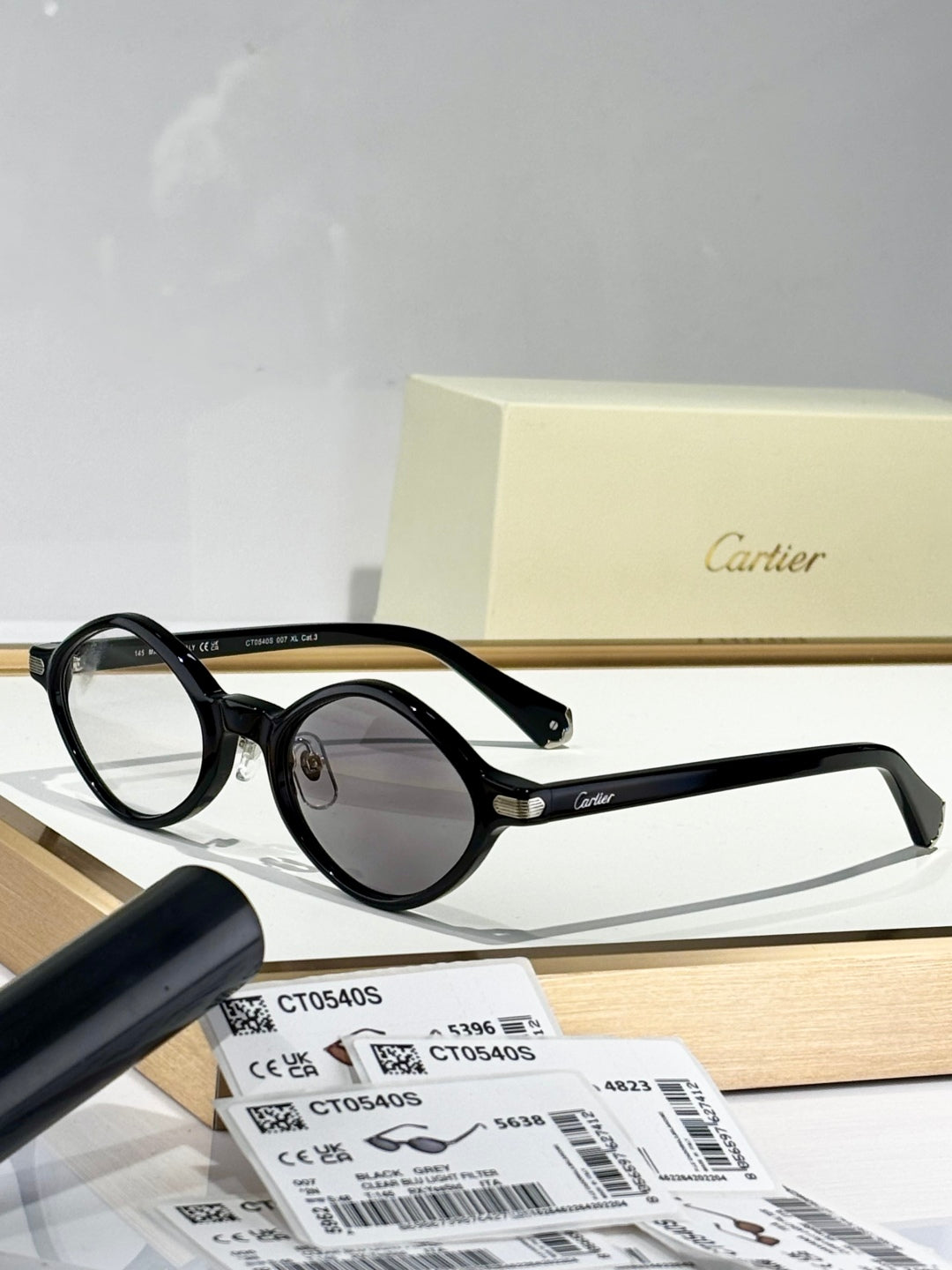 PREMIÈRE GEOMETRIC FRAME SUNGLASSES CT0540S IN ACETATE