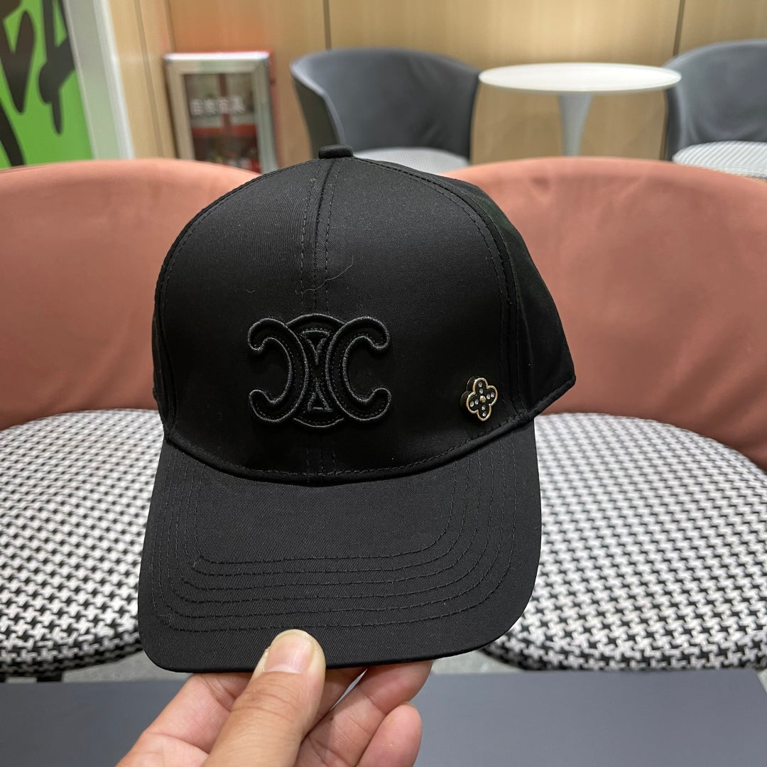 BASEBALL CAP MODEL 650287 IN BLACK FABRIC