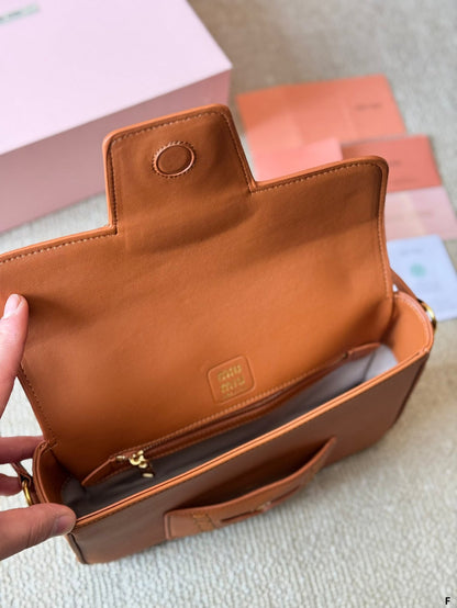 PENNY SMALL BAG 25 IN BROWN CALFSKIN