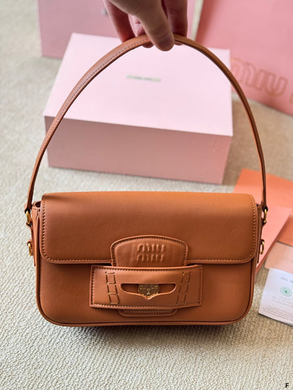 PENNY SMALL BAG 25 IN BROWN CALFSKIN