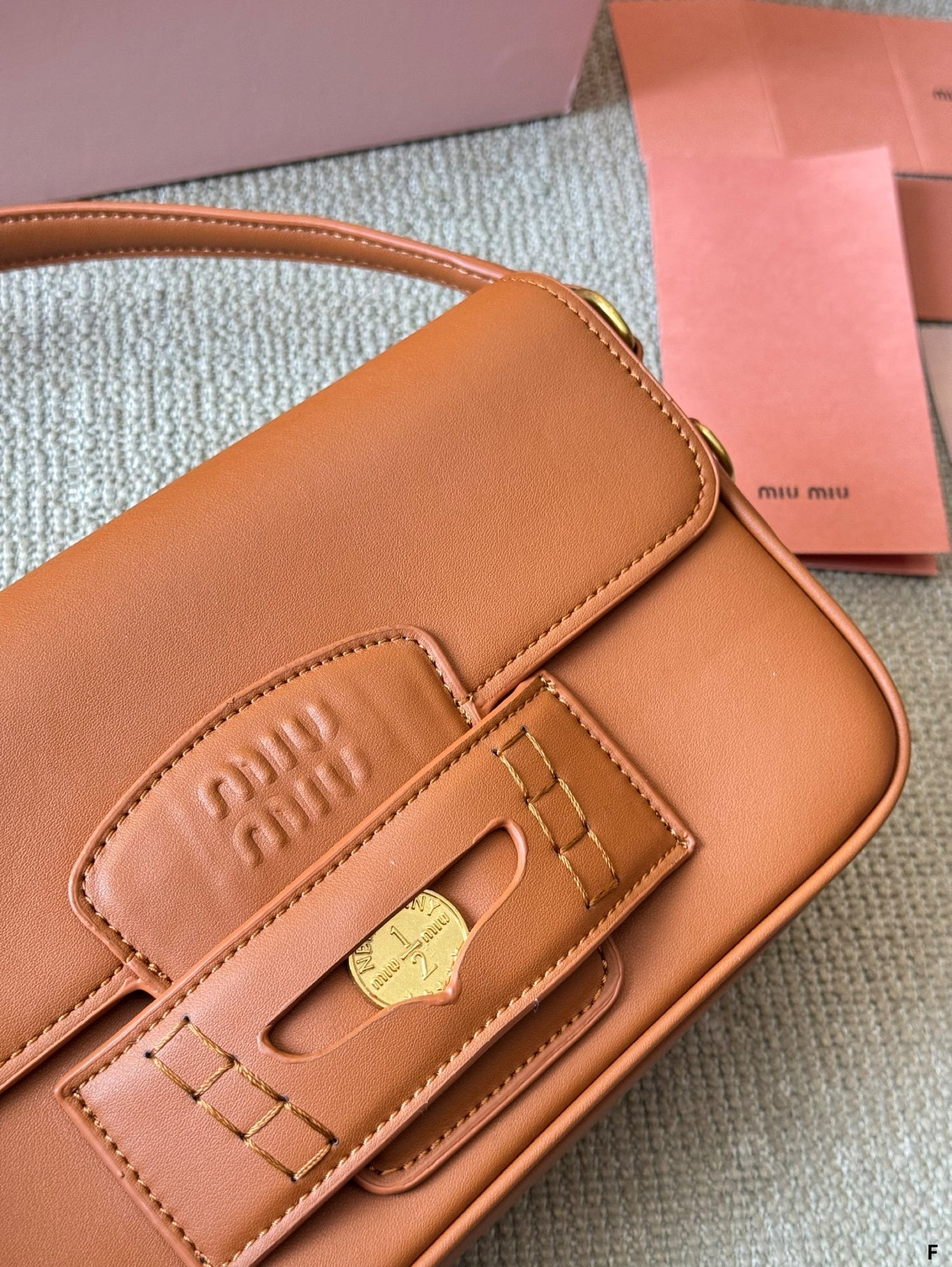 PENNY SMALL BAG 25 IN BROWN CALFSKIN