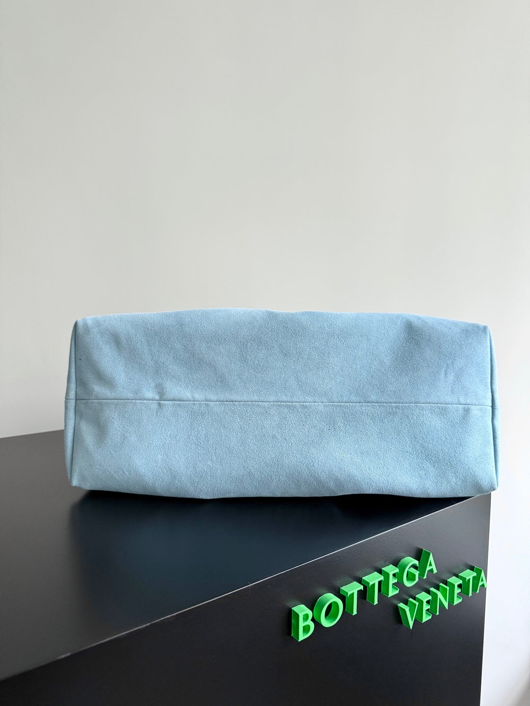 PINACOTECA REVERSIBLE TOTE BAG 43 IN MADDER BROWN LAMBSKIN AND LIGHT BLUE SUEDE