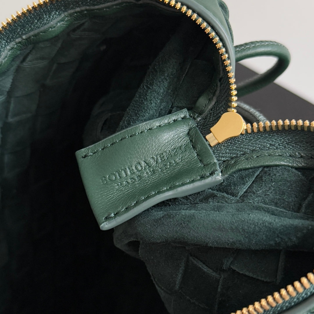 MINI LOOP CAMERA BAG 22 IN DARK GREEN CALFSKIN