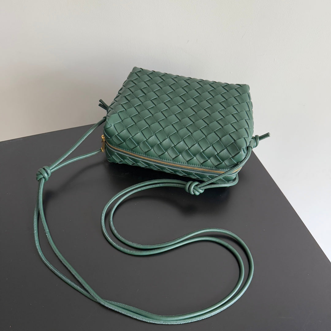 MINI LOOP CAMERA BAG 22 IN DARK GREEN CALFSKIN