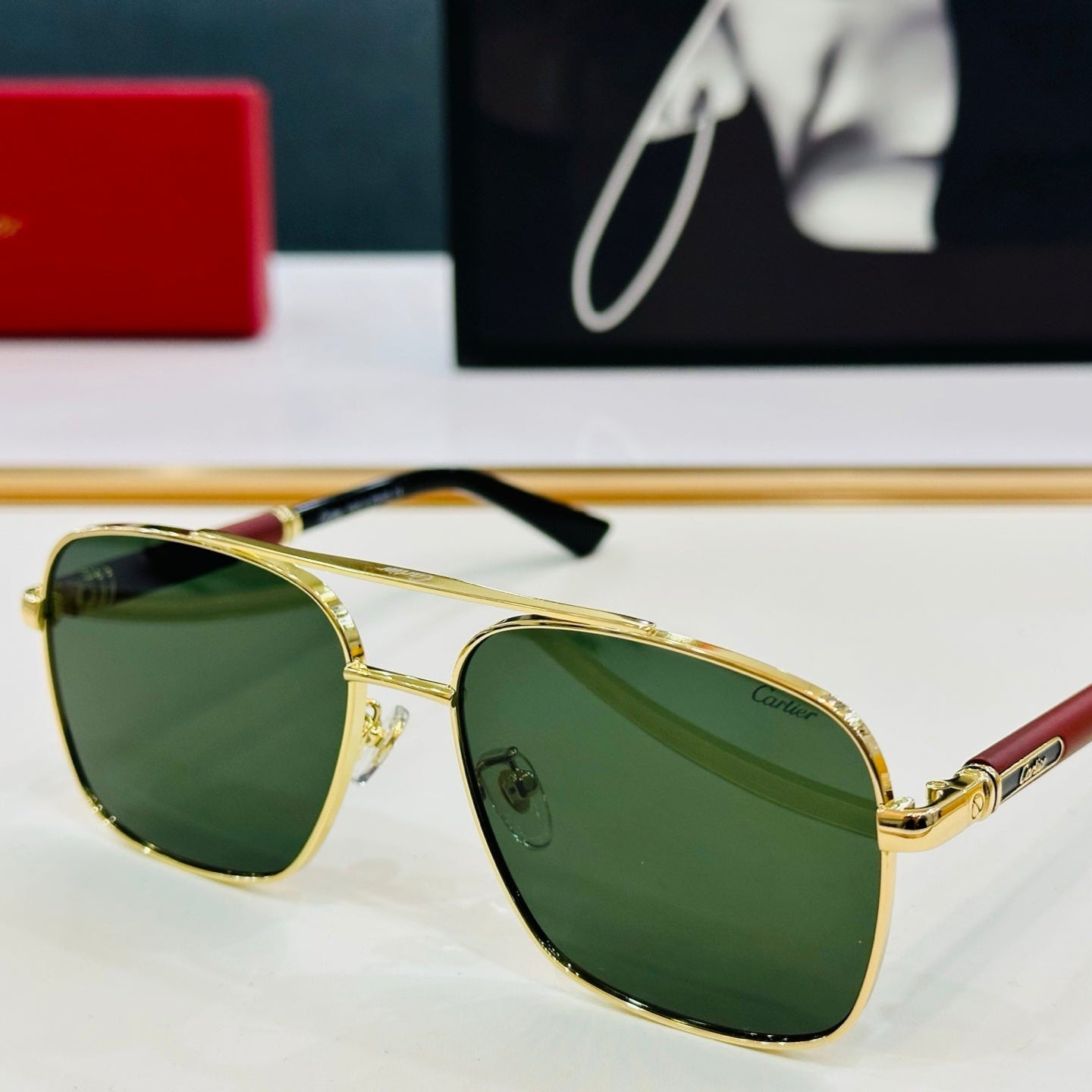 PREMIÈRE NAVIGATOR FRAME SUNGLASSES CT0356 IN METAL