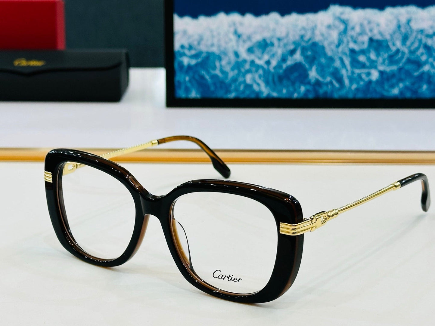 C DE SQUARE FRAME SUNGLASSES CT0377 IN ACETATE