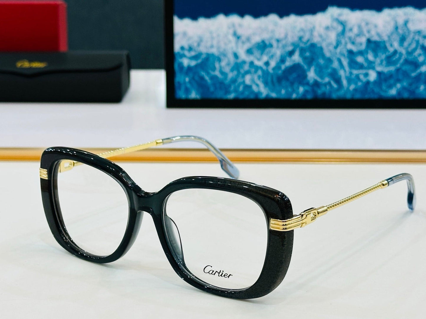 C DE SQUARE FRAME SUNGLASSES CT0377 IN ACETATE