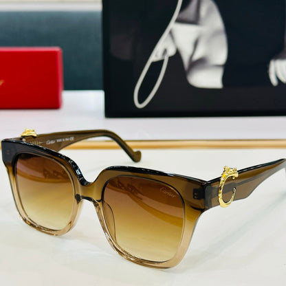 PANTHÈRE SQUARE FRAME SUNGLASSES 575857 IN ACETATE