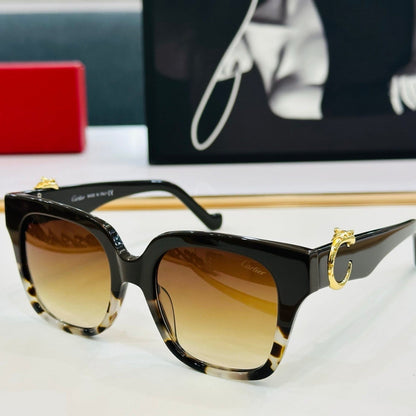 PANTHÈRE SQUARE FRAME SUNGLASSES 575857 IN ACETATE