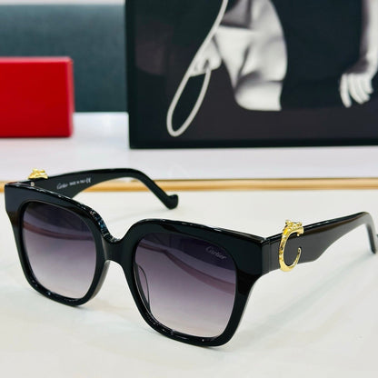 PANTHÈRE SQUARE FRAME SUNGLASSES 575857 IN ACETATE