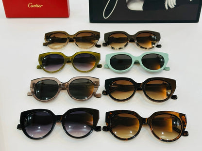 PANTHÈRE ROUND FRAME SUNGLASSES 578201 IN ACETATE