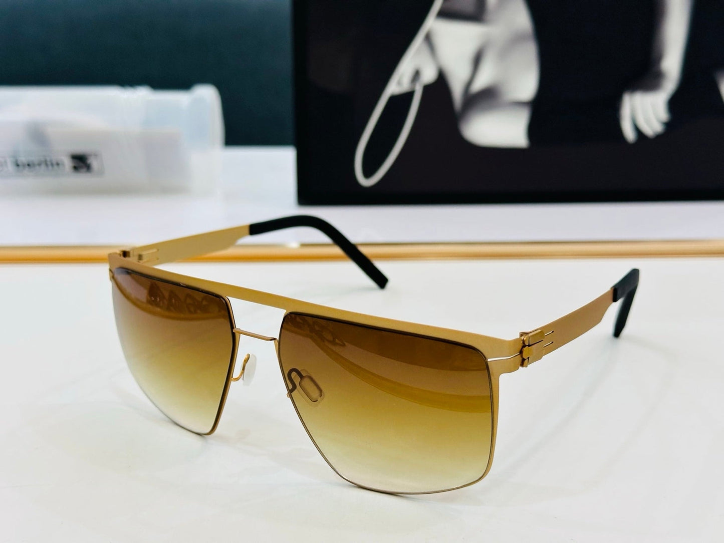 CAT EYE SUNGLASSES 578218 IN METAL