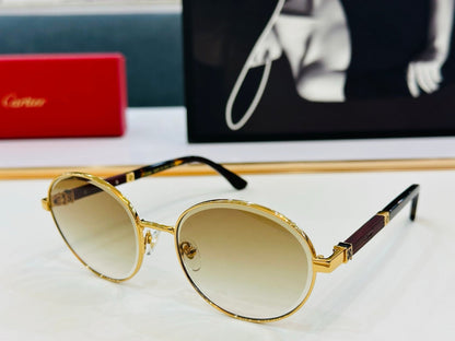 PREMIÈRE ROUND FRAME SUNGLASSES CT0490S IN METAL