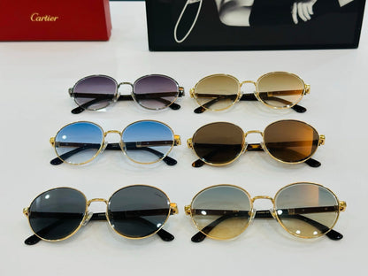 PREMIÈRE ROUND FRAME SUNGLASSES CT0490S IN METAL