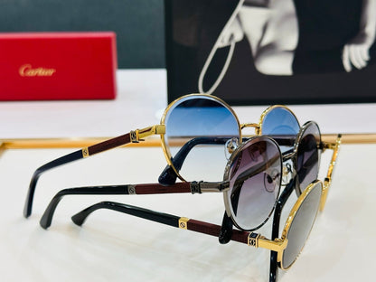 PREMIÈRE ROUND FRAME SUNGLASSES CT0490S IN METAL