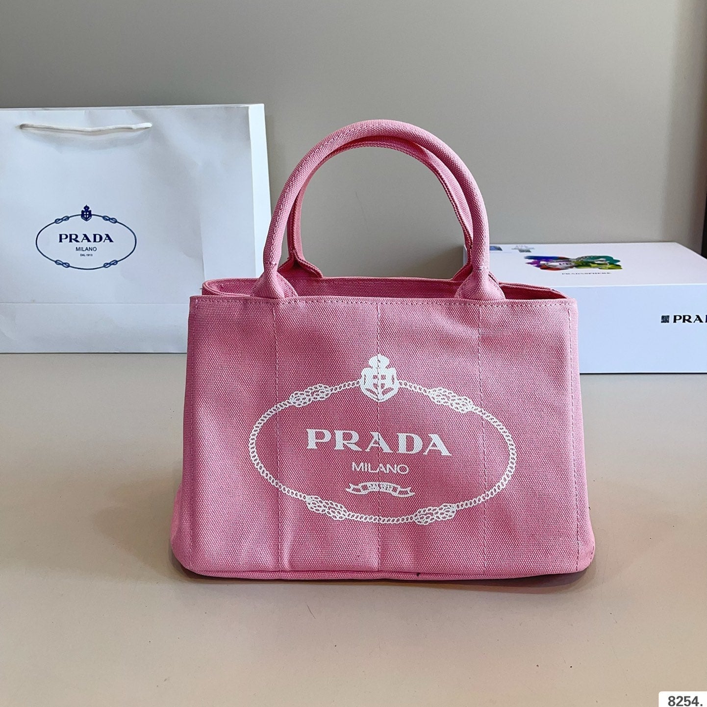 CANAPA TOTE BAG 29 IN BABY PINK DENIM