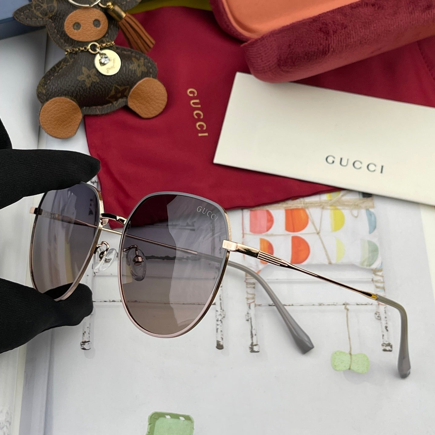 ROUND FRAME SUNGLASSES G1241 IN METAL