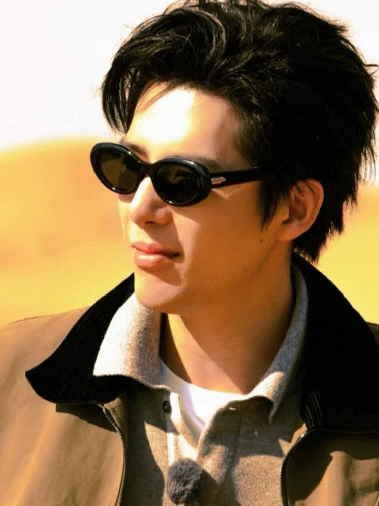 OVAL FRAME SUNGLASSES G364 IN ACETATE