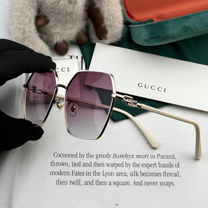 OVERSIZED SQUARE FRAME SUNGLASSES G1639 IN METAL