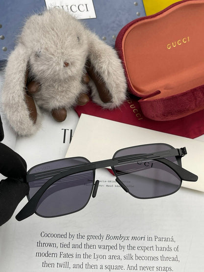 RECTANGULAR FRAME SUNGLASSES 3862 IN METAL