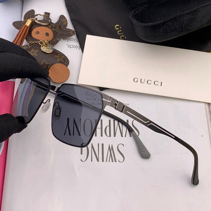 RECTANGULAR FRAME SUNGLASSES 9806 IN METAL