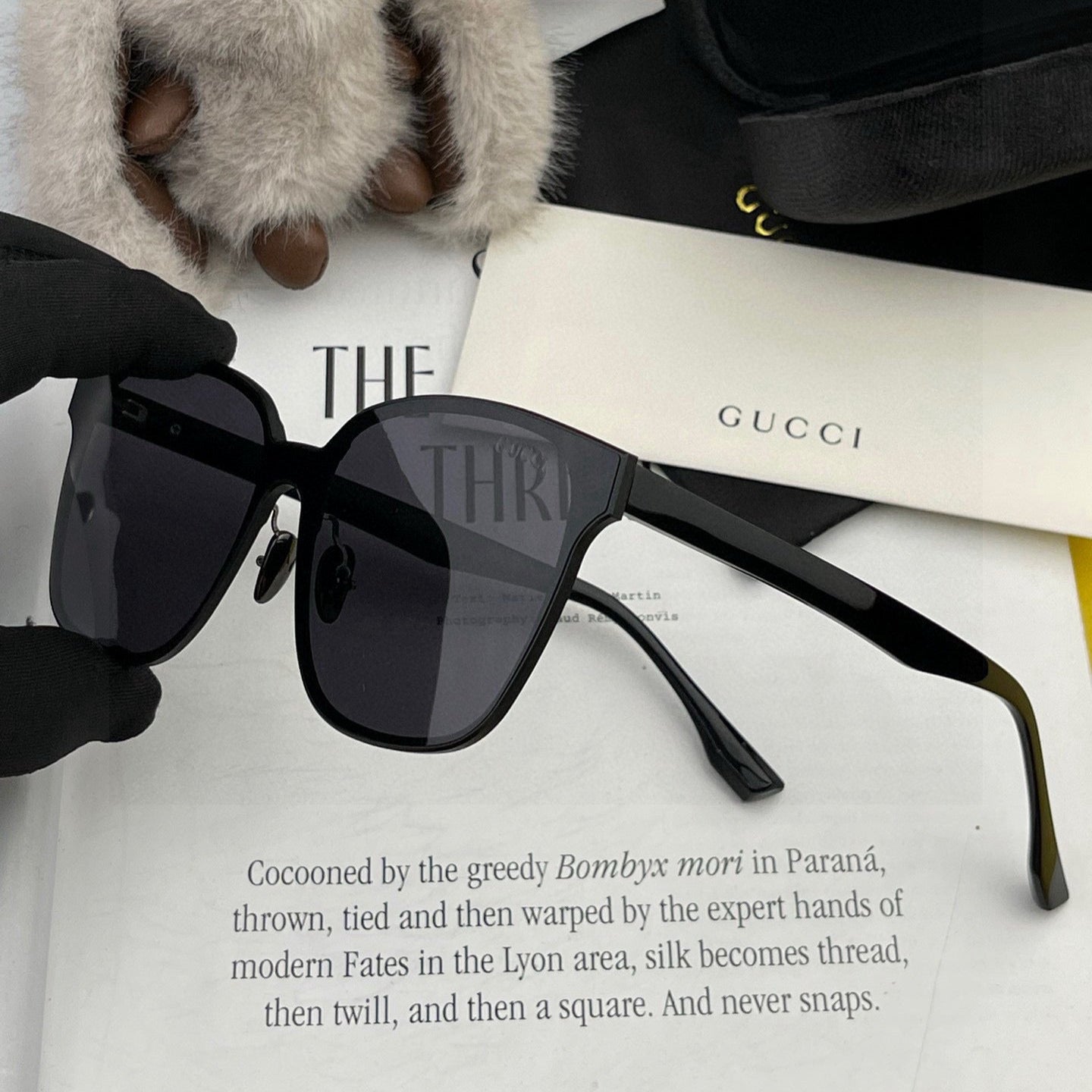 RECTANGULAR FRAME METAL SUNGLASSES G380 IN ACETATE