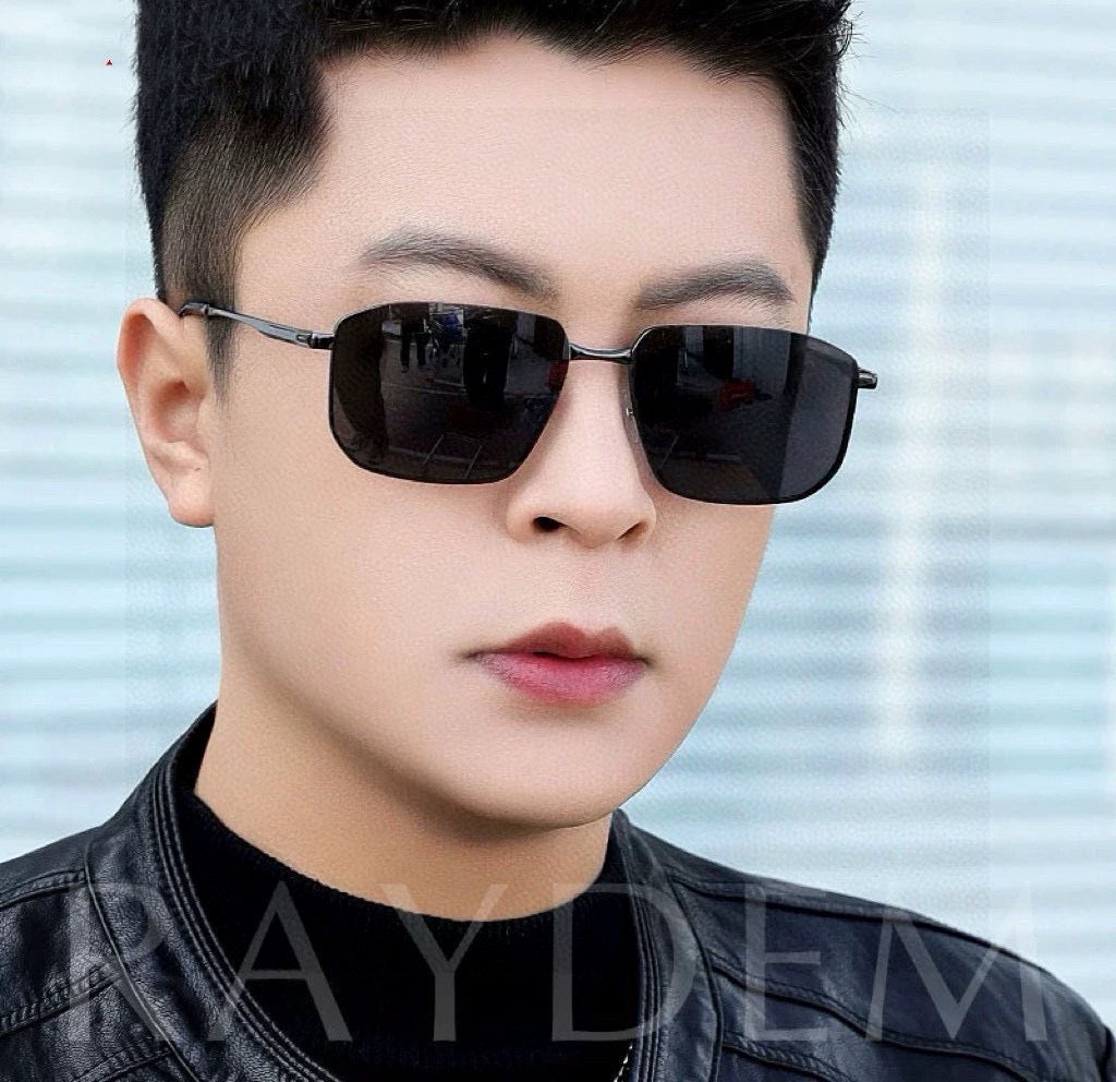 RECTANGULAR FRAME SUNGLASSES G5227 IN METAL