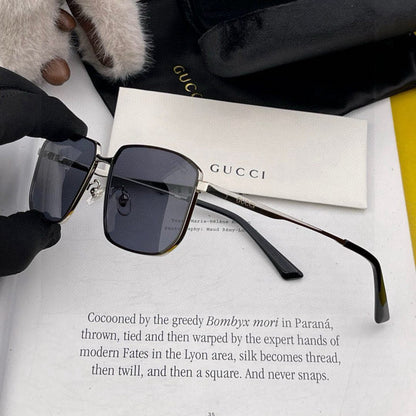 RECTANGULAR FRAME SUNGLASSES G5227 IN METAL