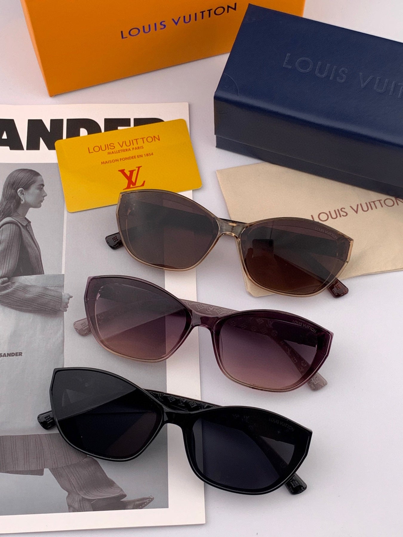 CAT EYE SUNGLASSES L2552 IN ACETATE